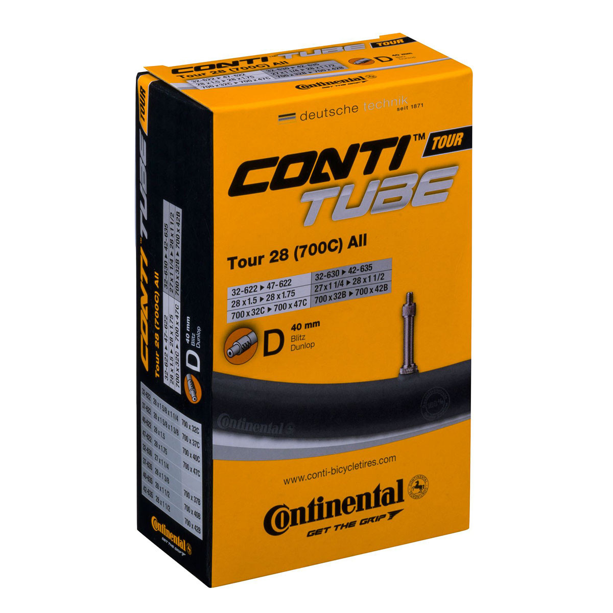Sisärengas 28" CONTINENTAL 32/47-622/635,  pikaventtiili 40