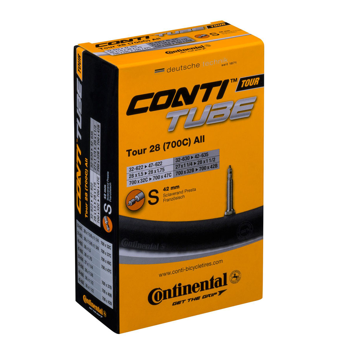Sisärengas 28" CONTINENTAL 32/47-622/635, prestaventtiili 42