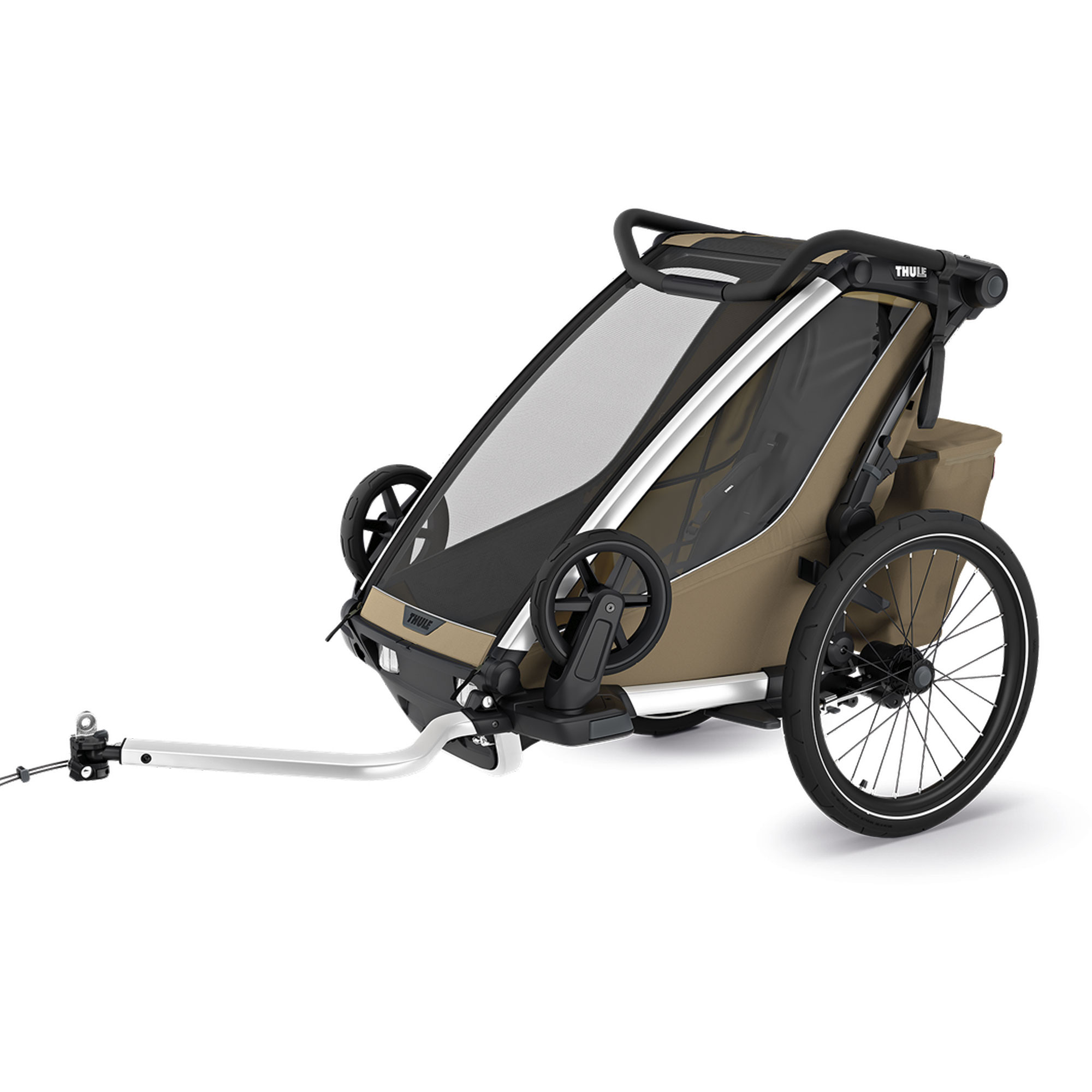 Lastenkuljetusperäkärry THULE Chariot Cross 2 single Faded Khaki