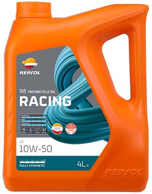 REPSOL Racing 4T 10W50, 4 litraa, täyssynteettinen