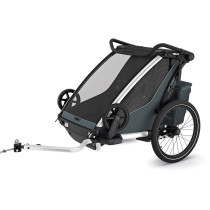 Lastenkuljetusperäkärry THULE Chariot Cross 2 double Dark Slate