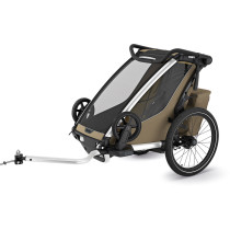 Lastenkuljetusperäkärry THULE Chariot Cross 2 single Faded Khaki