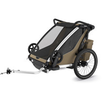 Lastenkuljetusperäkärry THULE Chariot Cross 2 double Faded Khaki
