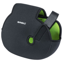 Sähköpyörän moottorinsuoja BASIL, universal, musta lime