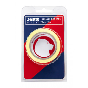 Vanneteippi JOE´S, Tubeless 9m, leveys 21mm, keltainen