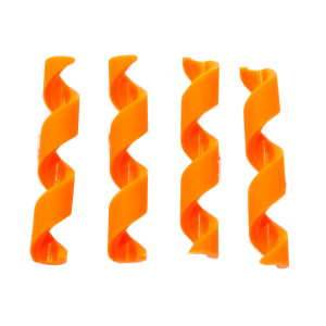 Vaijerinkuoren suoja ALLIGATOR Spiraali, 4-5mm, 4kpl/pss, oranssi