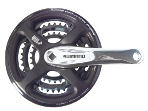 Kampipari SHIMANO FC-TY501 48/38/28, 170mm alu, syvyys 9,5mm, musta
